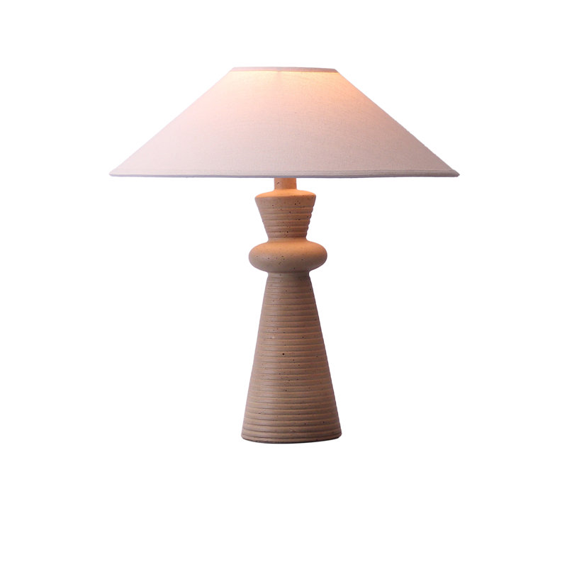 22.5"H Hydrocal Table Lamp - Speckled Coffee - Set of 2