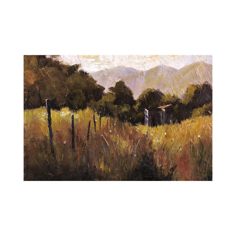 Tuscany, Italy, Walking To The Rose Field II by Christopher Clark - Floater Frame Print on Canvas, 20.32 cm H x 30.48 cm W
