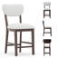 Tabouret de bar rembourré en bois massif-1938160319