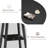 Round Dining Table, 47.2" Industrial Circle Kitchen Table with Sturdy Metal Pedestal Base-1079113969