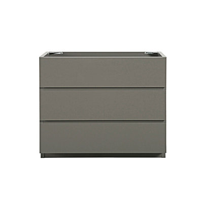 Armoire de plancher sans lavabo, armoire d'appoint avec trois tiroirs, armoire d'entrée