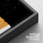 "Black and Gold Brushstroke Array", reproduction sur toile 2 pièces-88315289-88315291