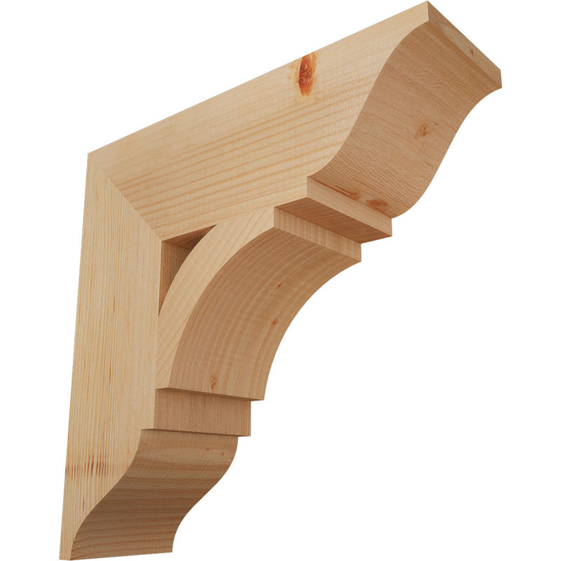 Support lisse 5 1/2 po x P 18 po x H 18 po Thorton, sapin Douglas, H 18 po x l 5,5 po x P 18 po, Douglas (lisse)