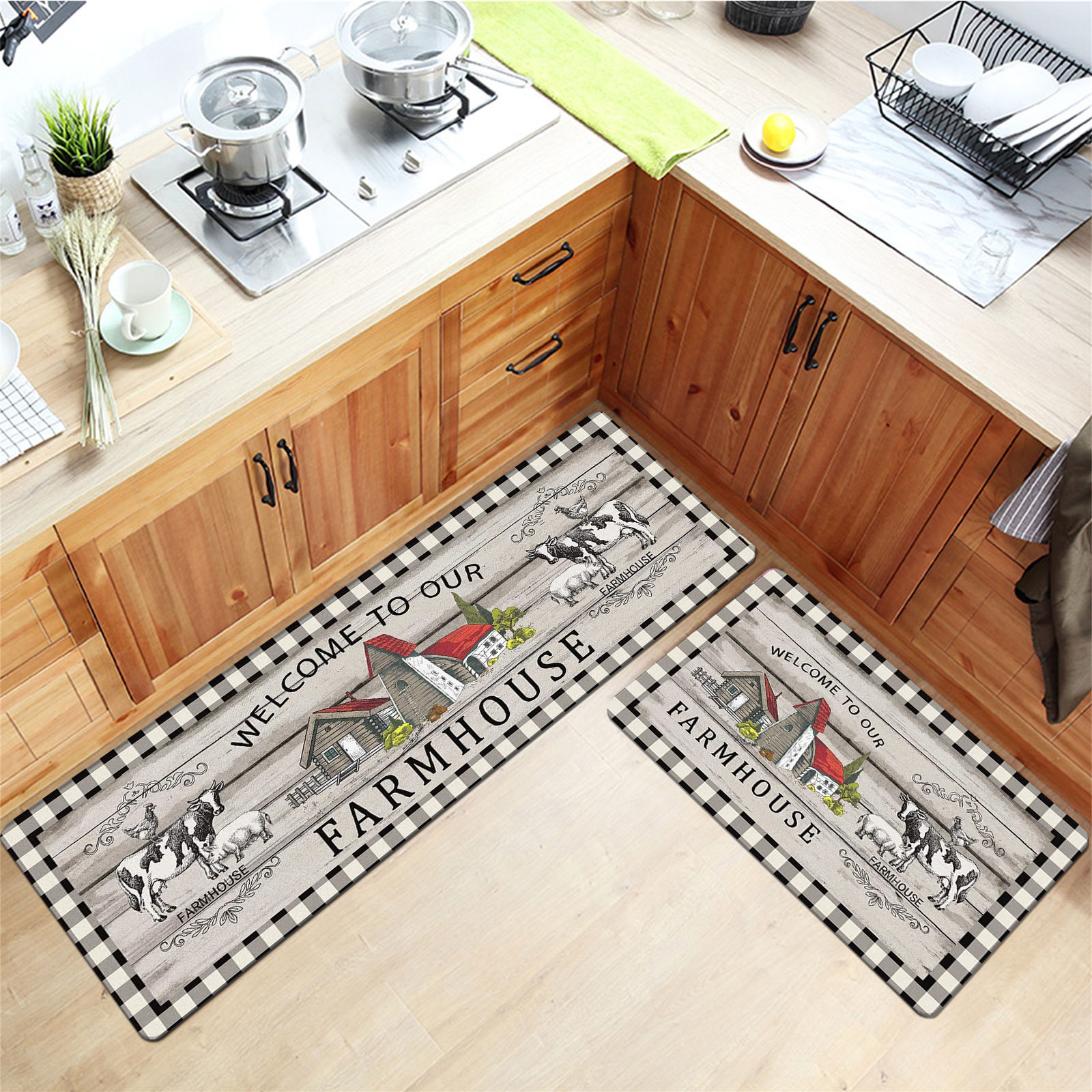 Color&Geometry Kitchen Mats for Floor Cushioned Anti Fatigue, Kitchen Floor  Mats Non Slip in Front of Sink, Foam Padded Kitchen Mats for Standing