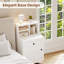 Modern Farmhouse Nightstand With shelves-564843706