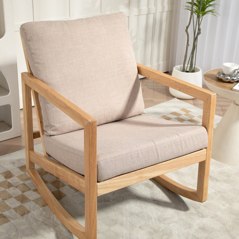 Fauteuil oscillant rembourré