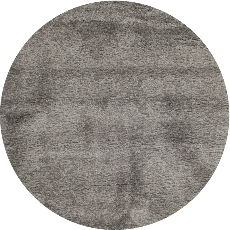 Tapis gris / noir Boule, Rond 4 pi