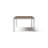 Sameko 90" W Manufactured Wood and Metal Rectangular Outdoor Dining Table 