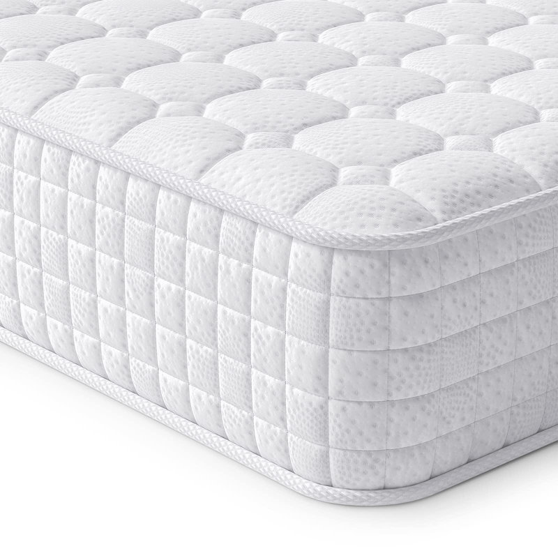 Vesgantti Innerspring / Coil Mattress, European Kingsize (160 x 200 cm)-White