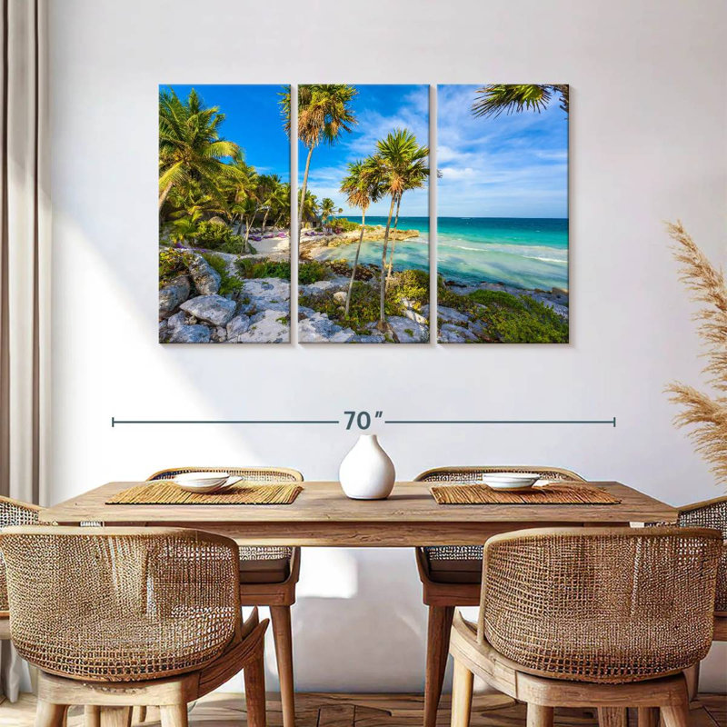 Gillard Cancun, plage vierge, H 36 po x l 57 po