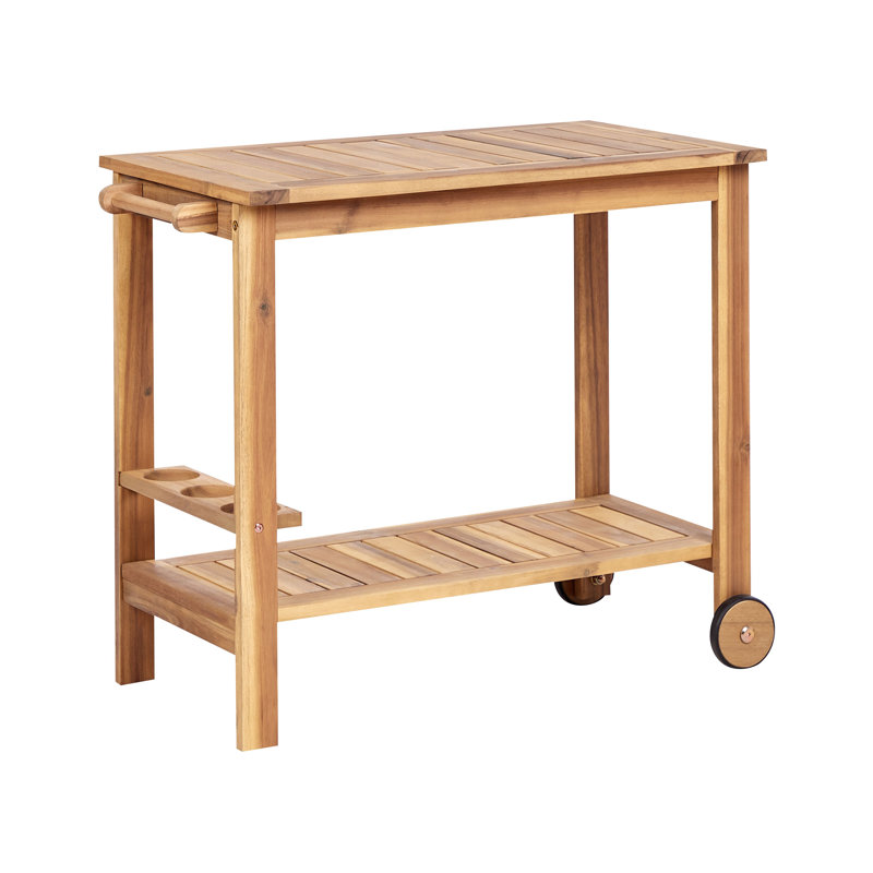 Chauncie Solid Wood Bar Cart