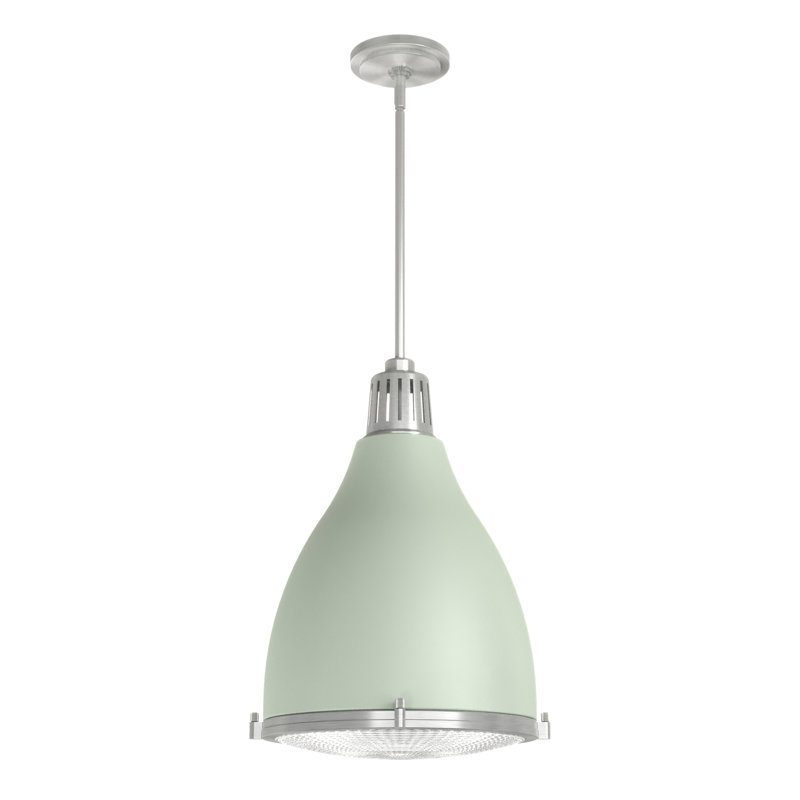 Bluff View 3 - Light Dome Pendant, Medium, Soft Sage, 3 Lights
