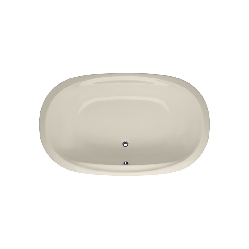 Builder Dual Oval 74'' L Soaking Bathtub, Biscuit