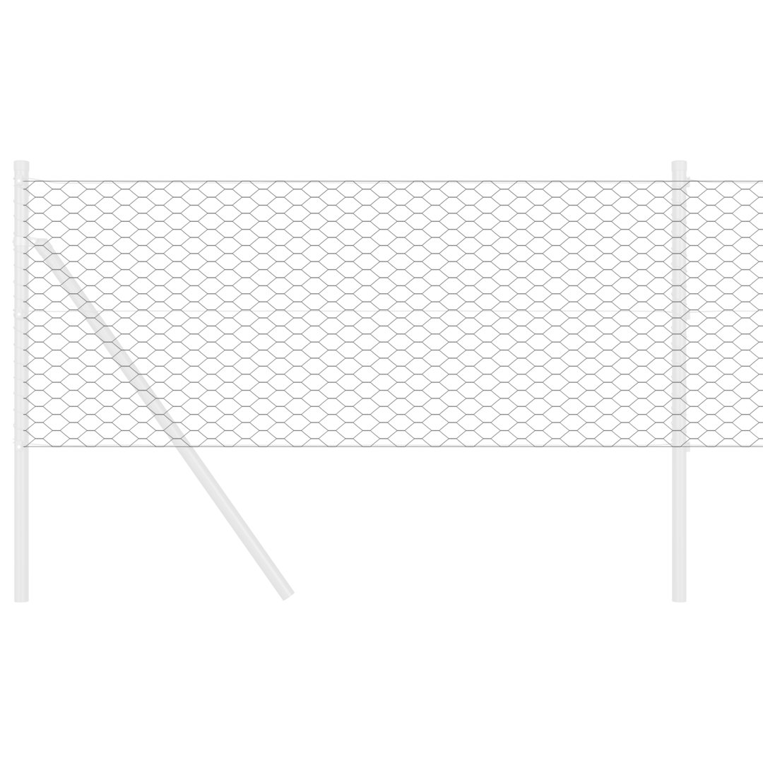 Vidaxl Hexagon Fence Galvanised Steel