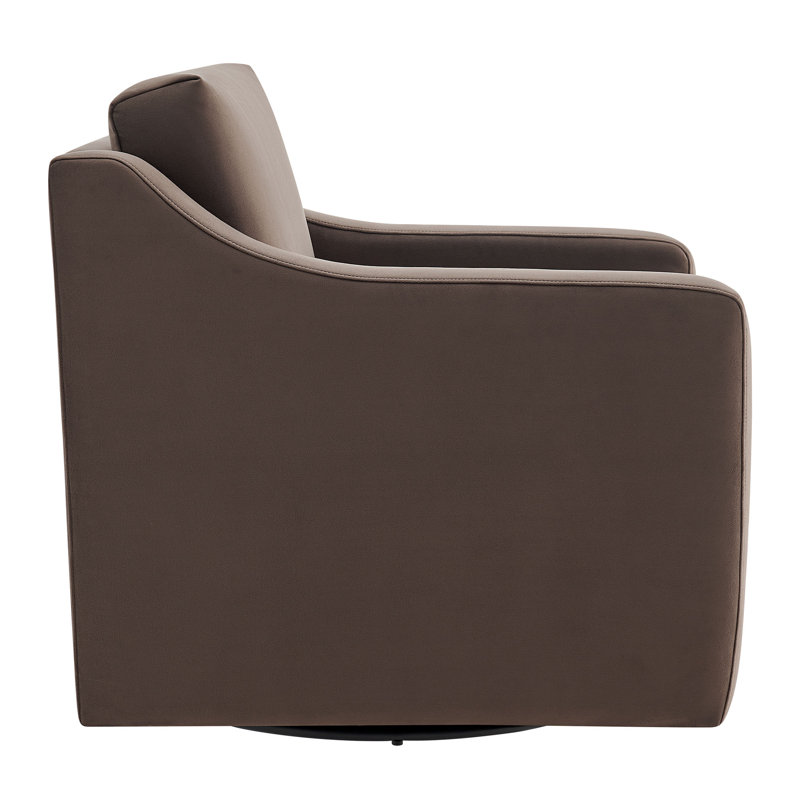 Liora Performance Velvet Armchair, Chocolate Velvet