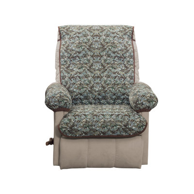 Quilted Reversible Box Cushion Recliner Slipcover