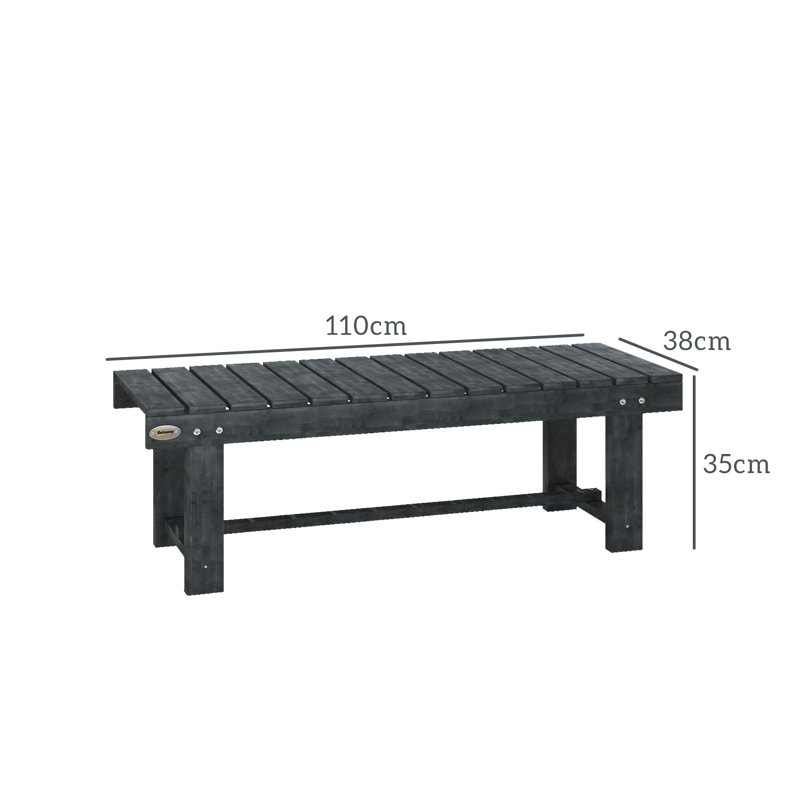 Abdirahim Solid Wood Fir Outdoor Bench