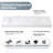 Cedrice 72 in. Rectangular White Composite Granite Stone Console Bathroom Vanity Sink