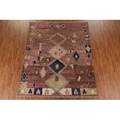Tapis tribal marocain oriental noué à la main 8 x 10