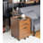 Gosser Home File Cabinet with Wheels - 3-Drawer Mobile Vertical Storage-2015472453