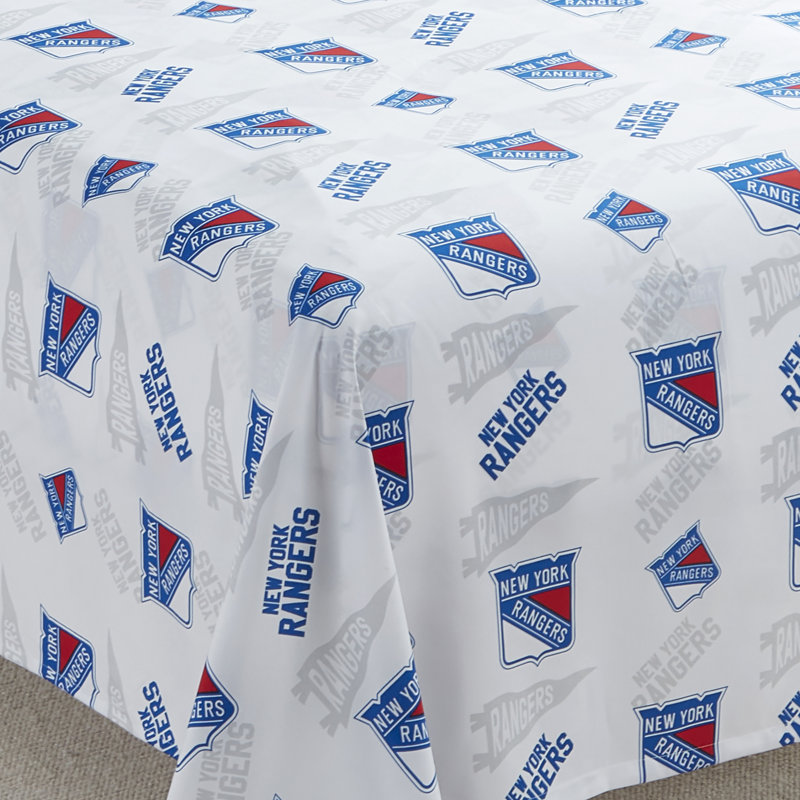 Ensemble de draps NHL par Sweet Home Collection, Rangers de New York - Grand