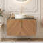 Meuble-lavabo mural simple 29,92 po avec plateau en marbre-825939822