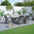 6 - Person Wicker Patio Dining Set with Rectangular Table , Cushions Included-93779176-93779175