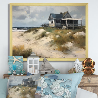 Beach House Tranquility I - Modern Beach Wall Art