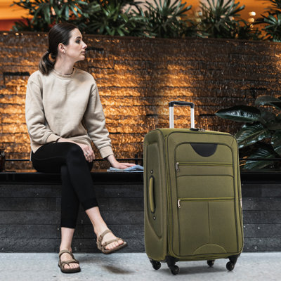 Bagages 3 pièces - extensible avec serrure de sécurité et compartiments respirants