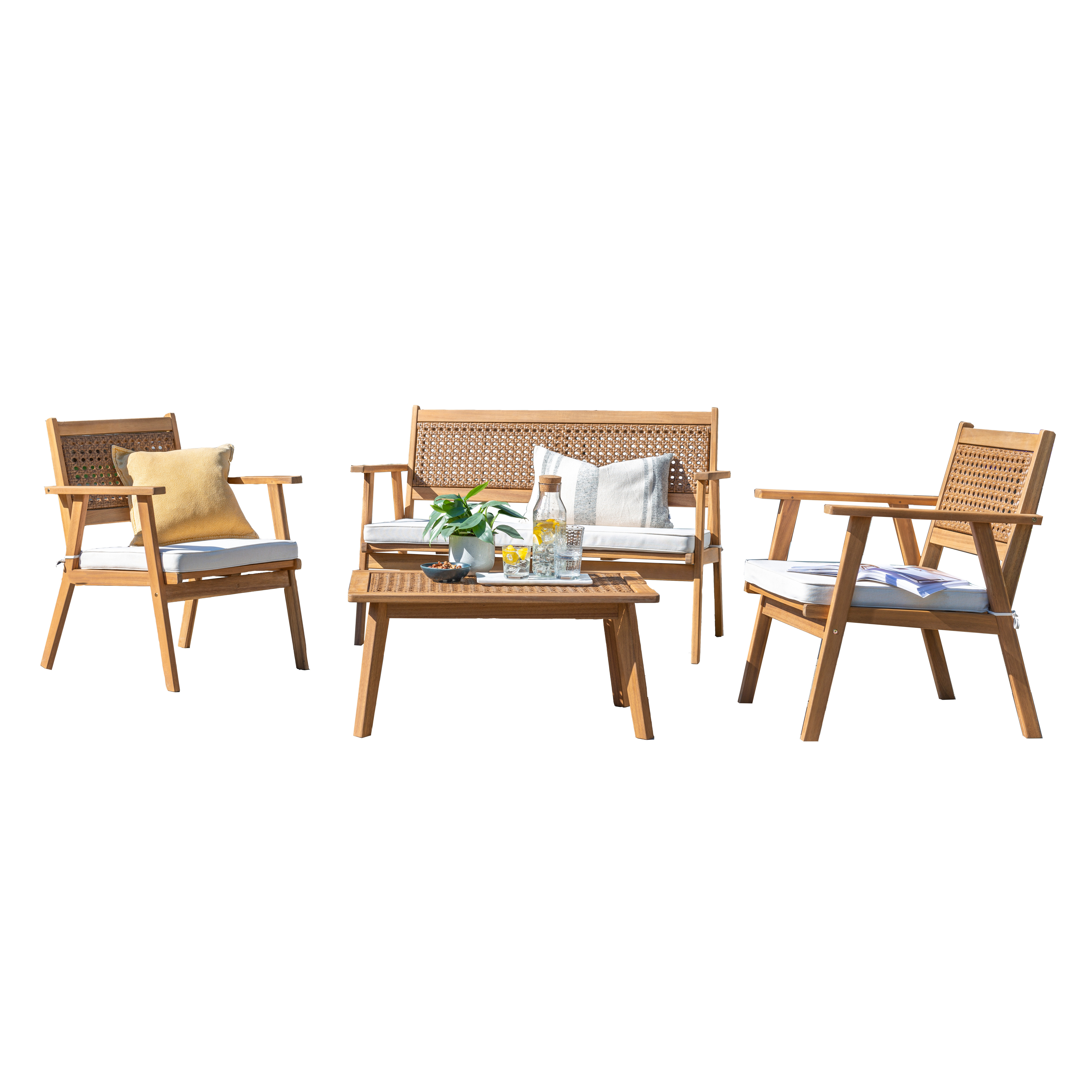 17 Stories Choncey Brent Lounge Set with Cushions & Reviews | Wayfair.co.uk