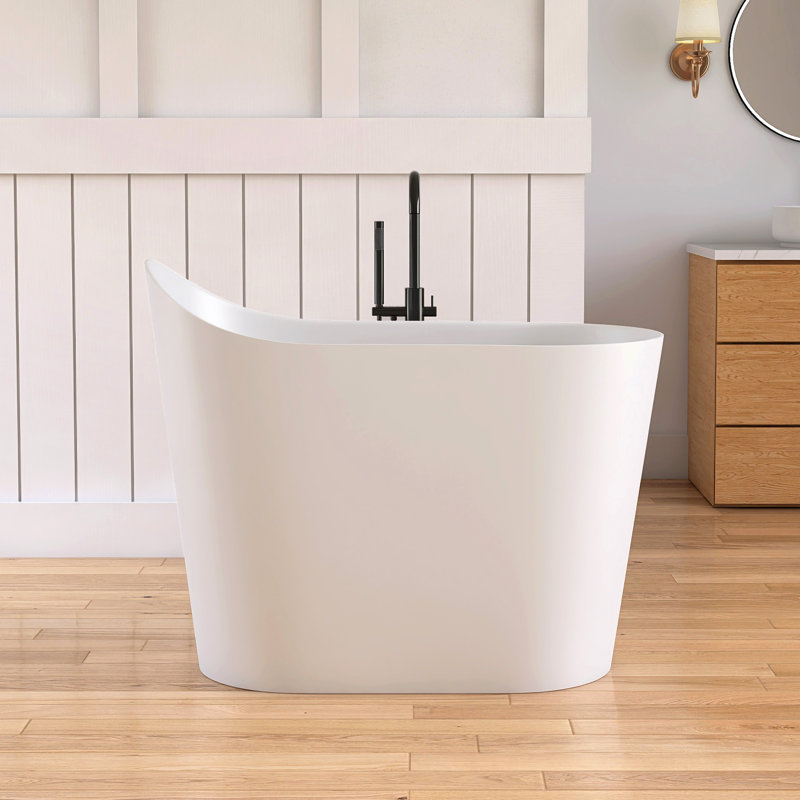Baignoire profonde autoportante à surface solide 43 po Forma