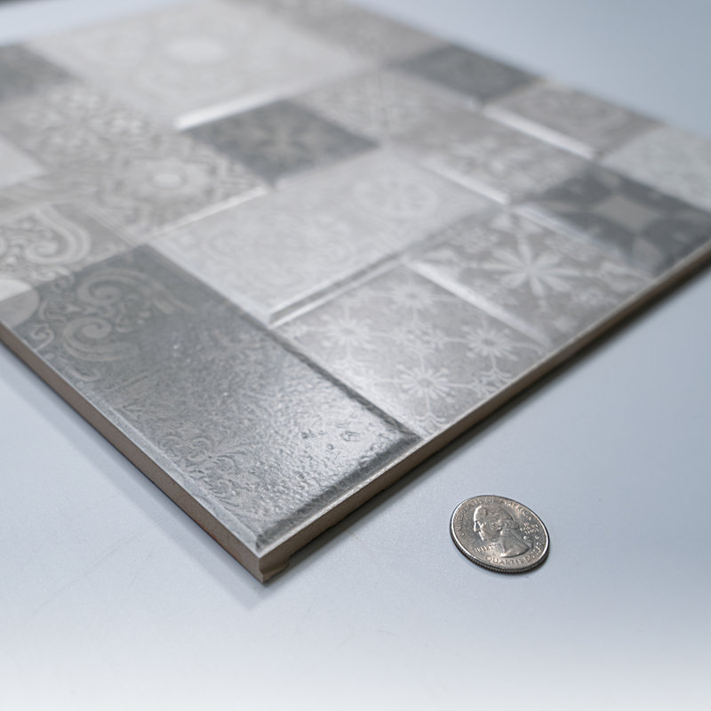 Lazio 12''x 12'' Ceramic Patterned Wall Tile