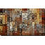 «Tile Art # 1 2013», reproduction d'impression sur toile encadrée-16912230-25581449