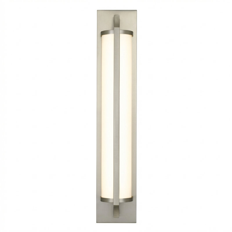 24-inch Led Bathroom Vanity Light Strip, An Energy-efficient Led Fixture Available In 3 Color Temperatures, Nickel brossé