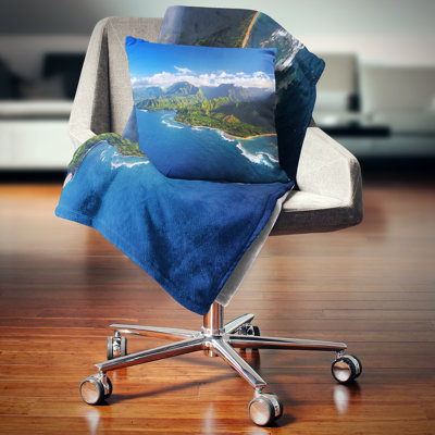 Coussin de vision large beach na pali coast