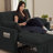 Jeronimas 48.03''  Pin Striped  3 in 1 Convertible Sleeper Sofa Bed-671595514
