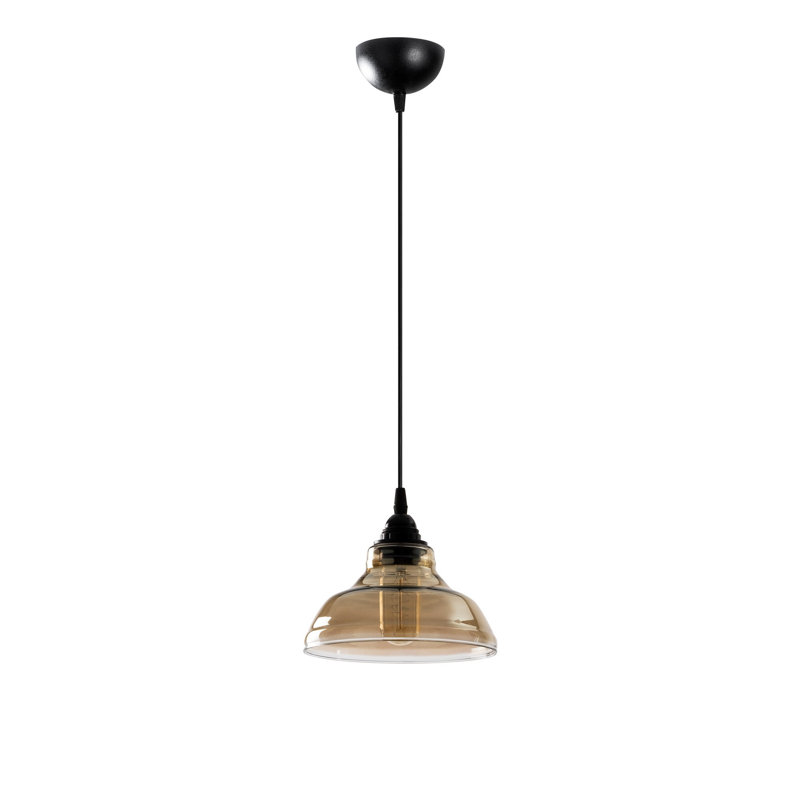 Marcella 1 - Light Black Dome Pendant
