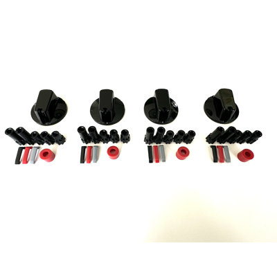 Black Universal Stove Knob 55MM– Replacement Control Knob for Gas Range & Oven