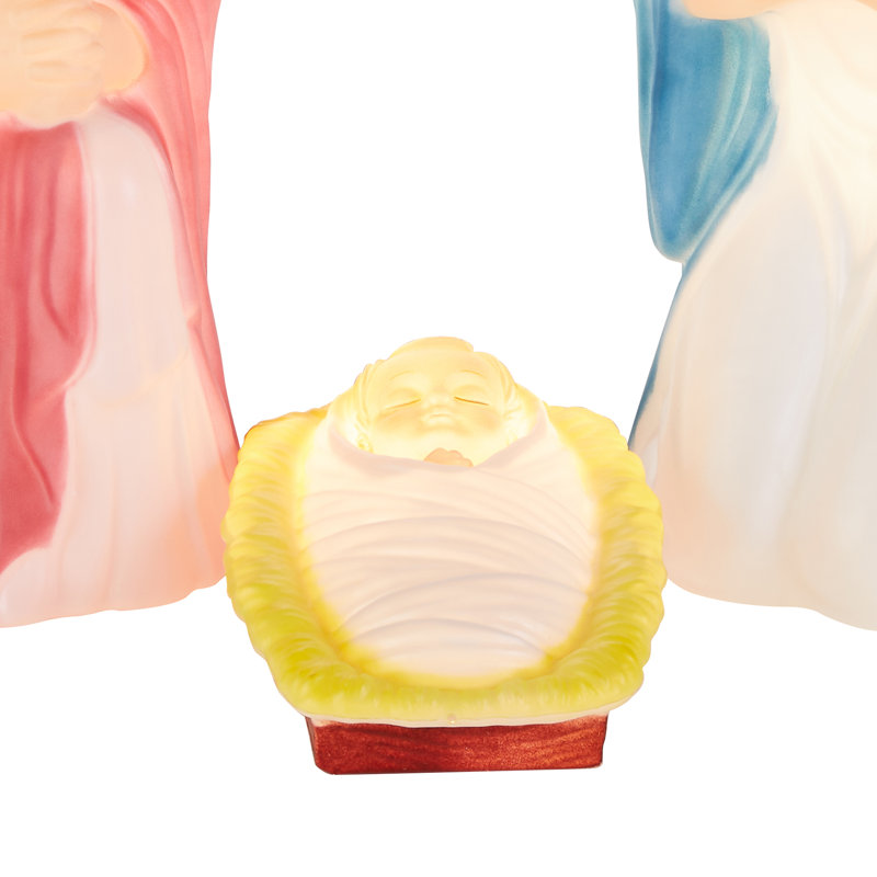 3 pièces Crèche de Noël rétro