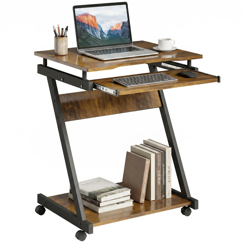 Correia Foldable Writing Desk, Brown