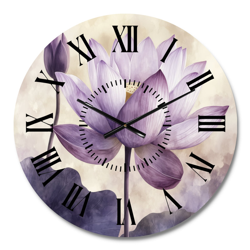 Horloge murale lavande, Médium