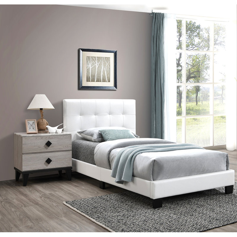Mobilier de chambre à coucher de style moderne 1pc, Lit simple