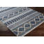 Tapis blanc / bleu clair tissé à la machine Fitz-2105873336