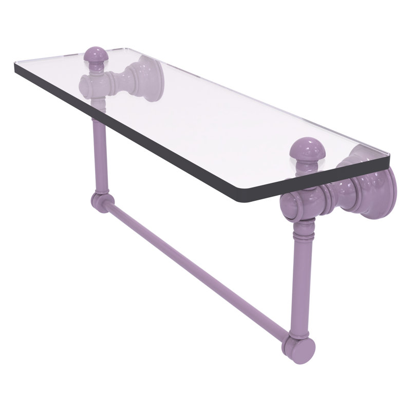Tablette flottante avec barre à serviettes Carolina, H 7 po x l 16 po x P 5,54 po, Lavande