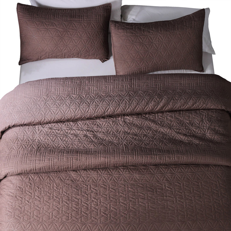 Polyester Percale Geometric Shapes Quilt