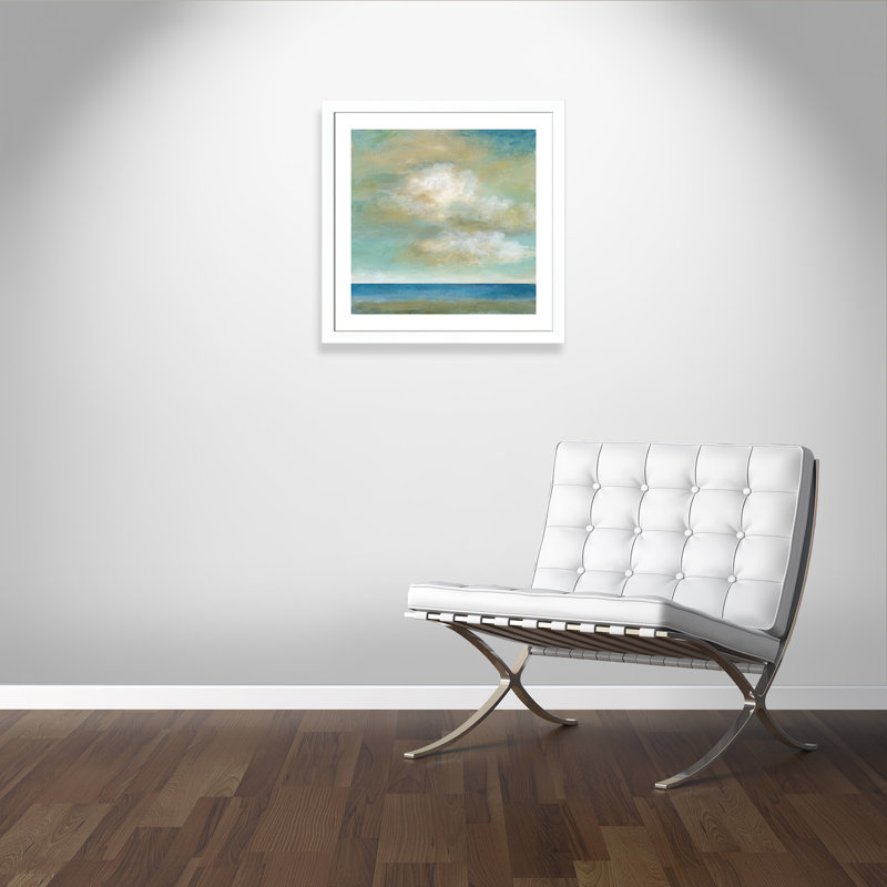 Cloudscape II - peinture encadrée, Blanc mat, H 29 po x l 29 po x P 1,25 po