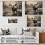 " Brown White Moose Winter Majesty "-334396557