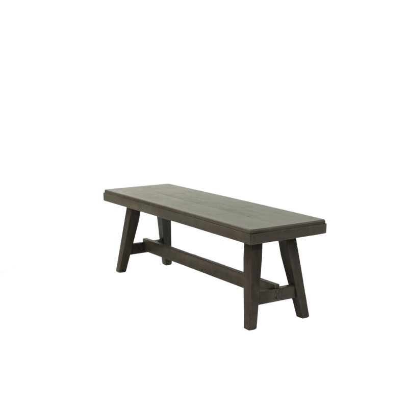 Contemporary Style 1Pc Dining Bench Grey Color Wooden Seat Dining Room Bench