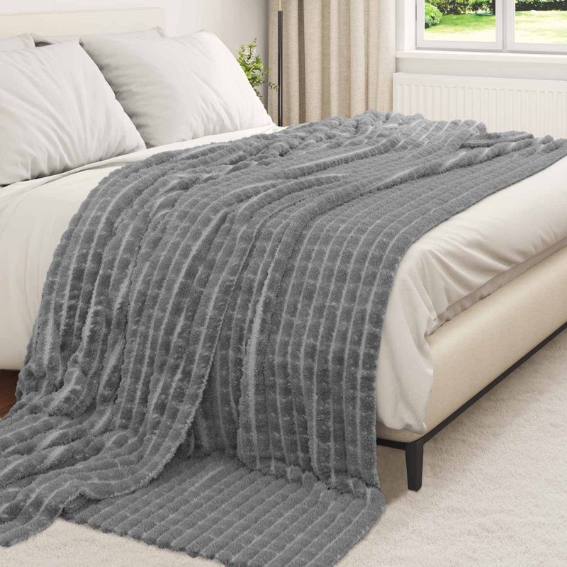 5.2-31 Throw Blanket, 240cm x 220cm, Dark Grey