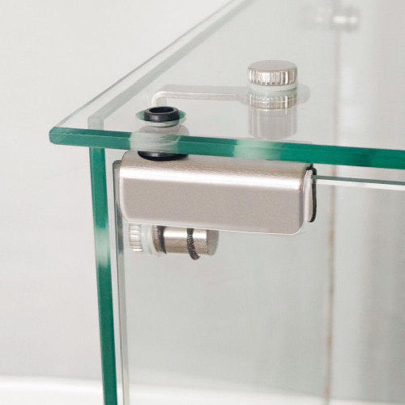 Armoire de rangement avec bande à DEL Bluetooth, vitrine en verre trempé, Blanc
